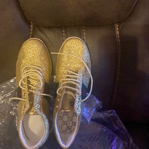 Gold Gucci Bamboo glitter